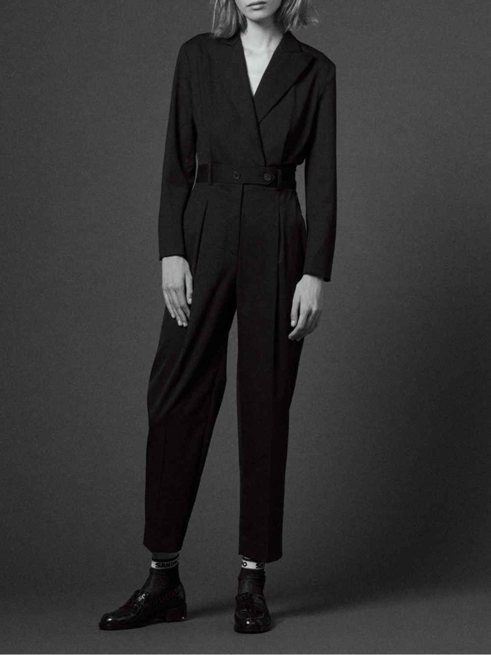 Sandro Paris Black Jumpsuit Size 40